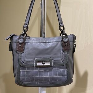 Coach Bag | Coach Shoulder Bag Gray - Silver Hardware Coach Hobo Bag